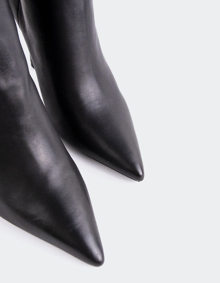 Grimani Black Leather Smokey Mountain Boots