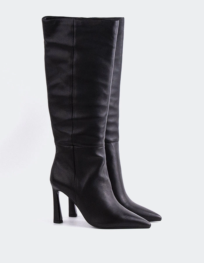 Grimani Black Leather Boots Ennis