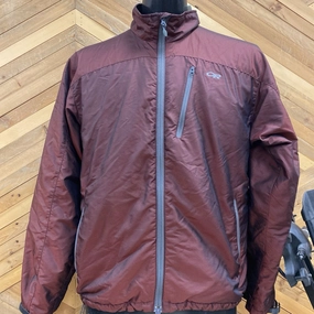 Short Warm Jackets Outdoor Research - Men's Jacket - MSRP $350: Black/Maroon-men-MD