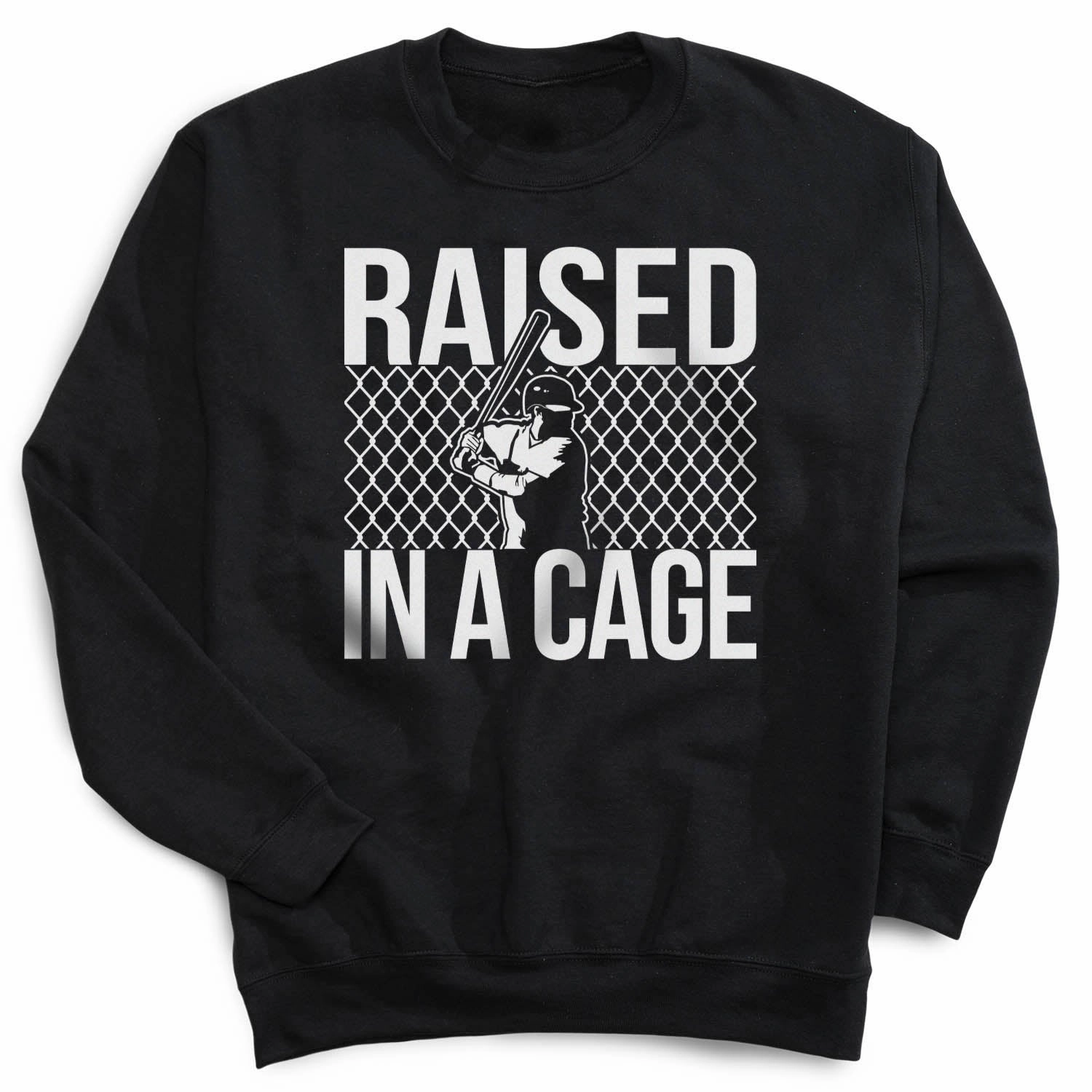 Loyola Sweatshirts Baseball Crewneck Sweatshirt - Raised in a Cage