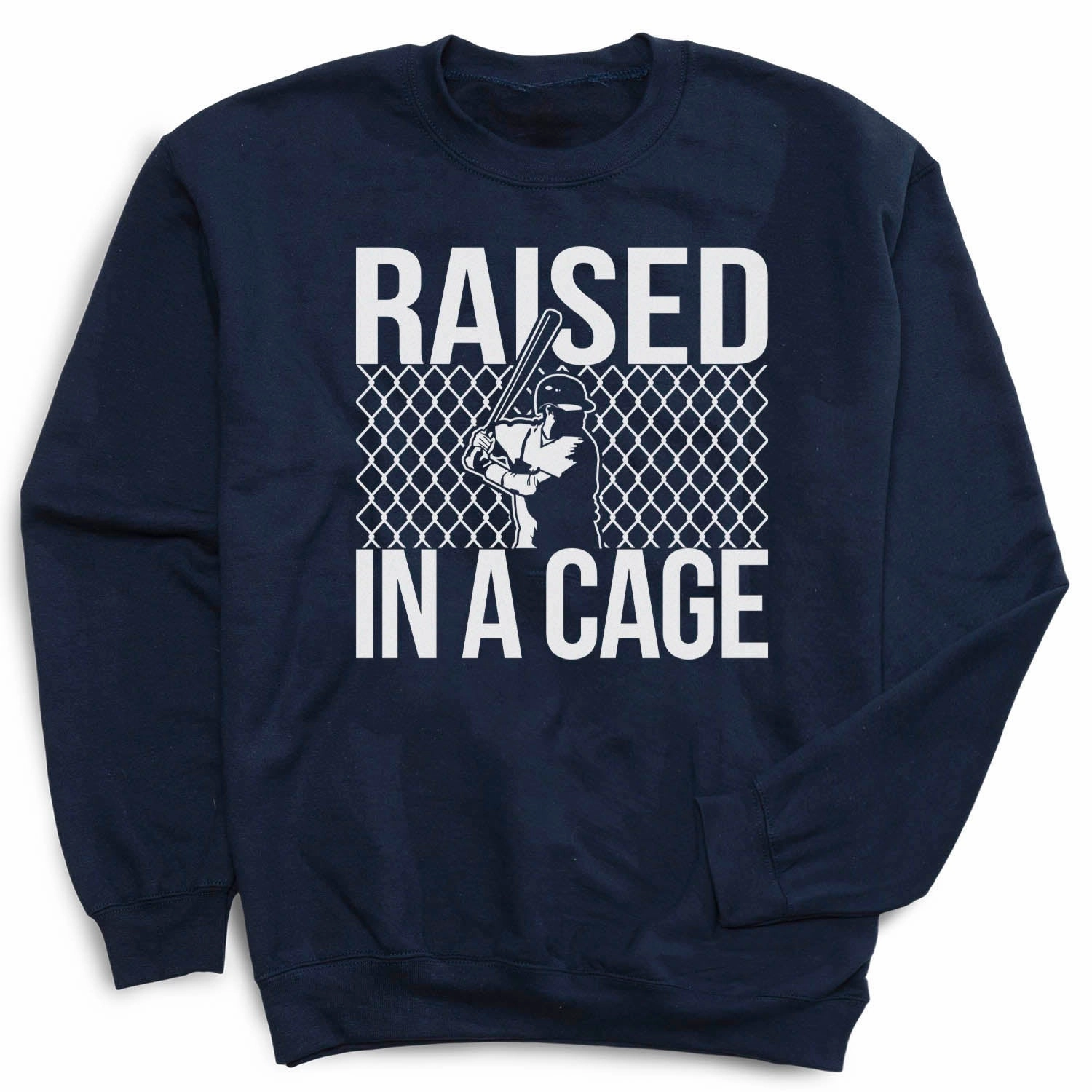 Baseball Crewneck Sweatshirt - Raised in a Cage Walt Disney World Sweatshirts
