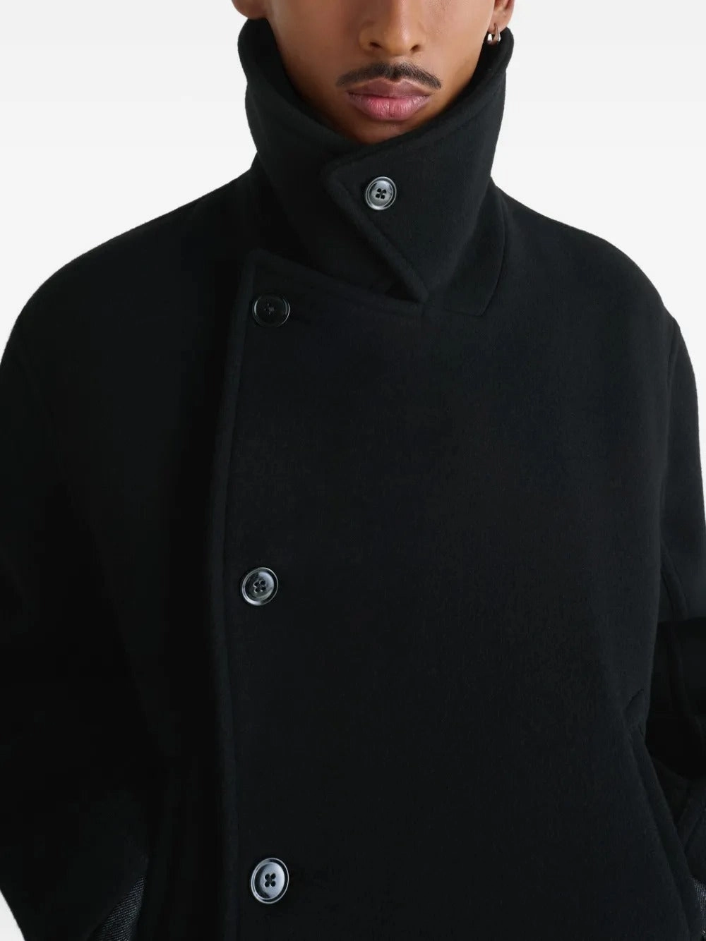 Men Winter Coats With Hood LEMAIRE - Men Boxy Peacoat