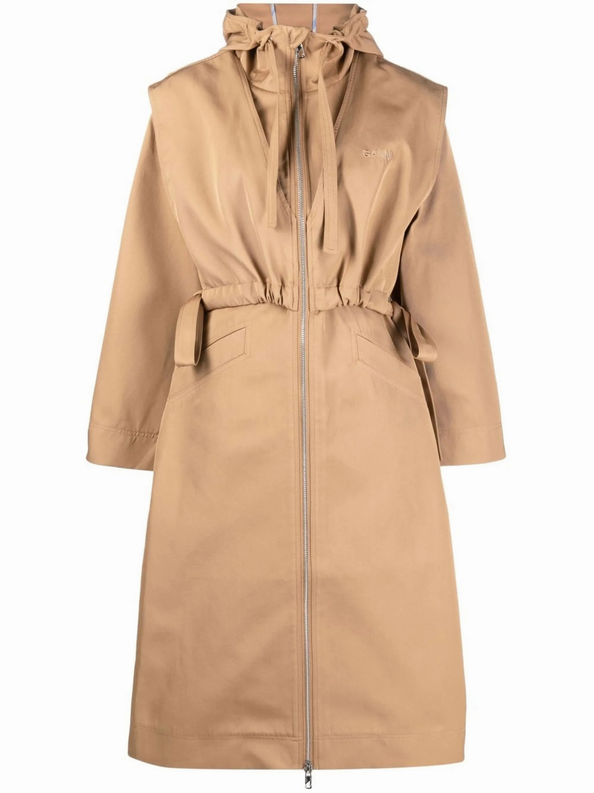 drawstring hooded coat Free People Coats