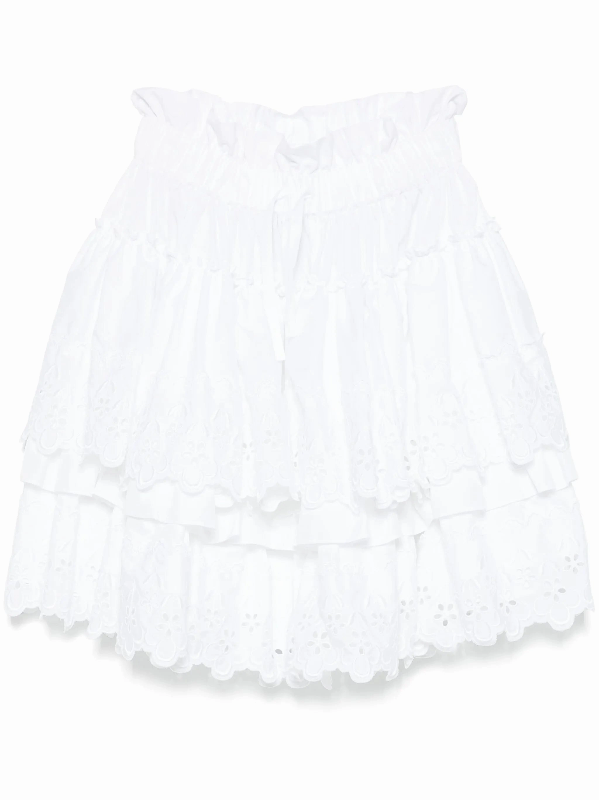 Princess Dress Up Clothes broderie-anglaise tiered mini skirt