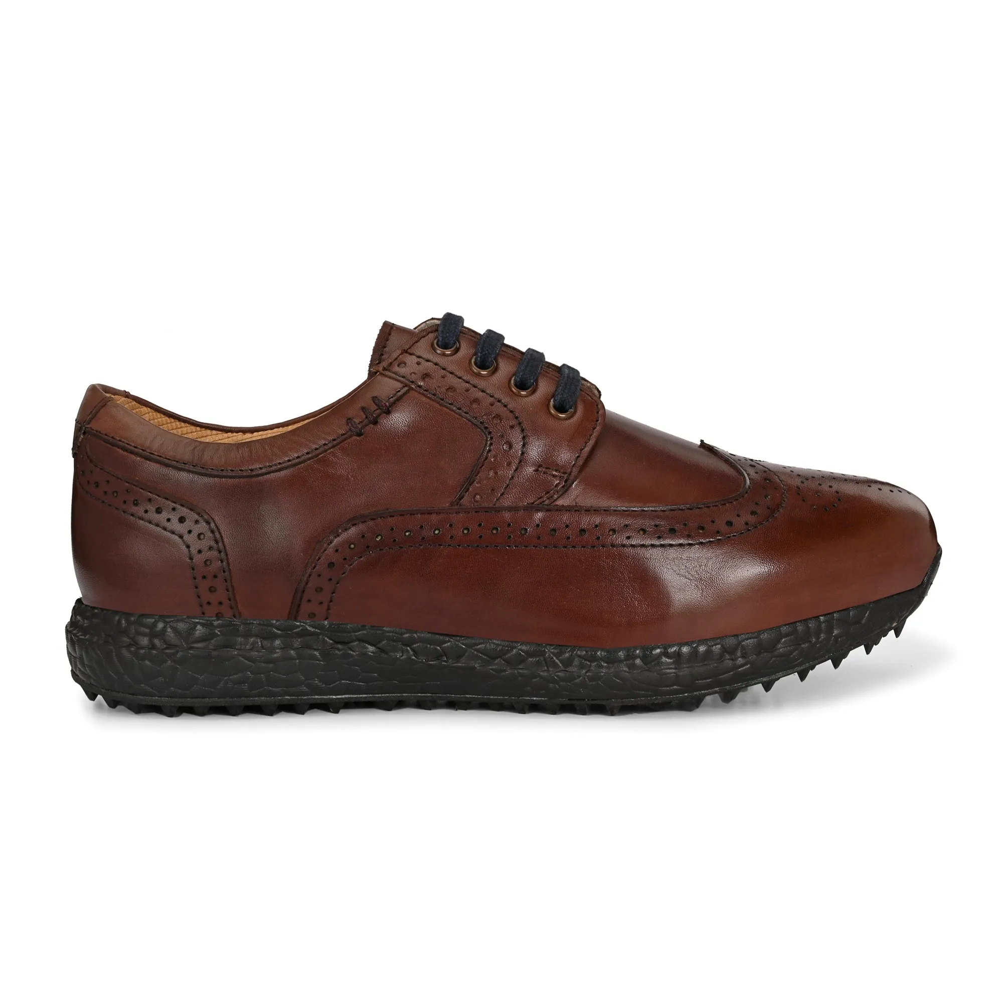 Brogue Spikeless Brown-Golf Shoes Waterproof Shoes Seattle