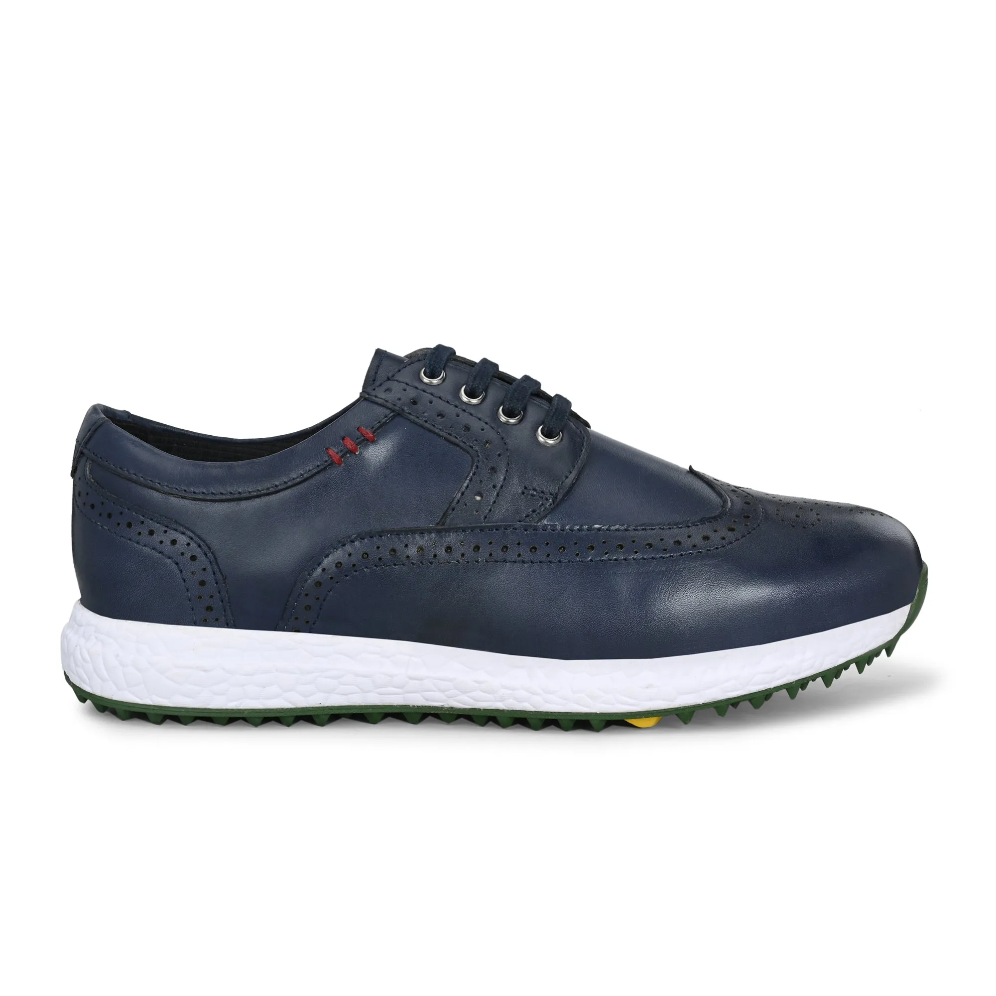 Columbia Dakota Drifter Waterproof Hiking Shoe Brogue Spikeless Navy-Golf Shoes