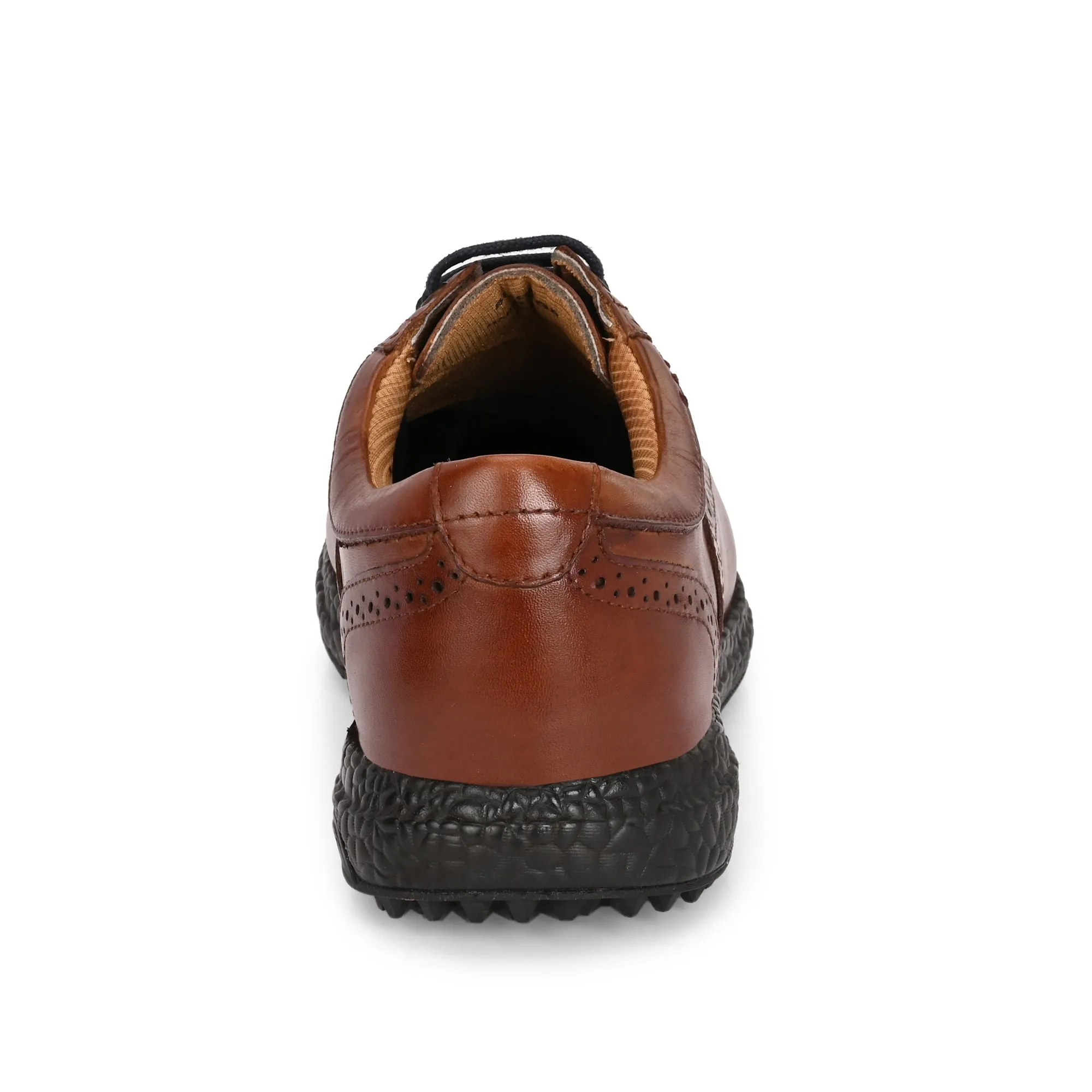 Brogue Spikeless Tan-Golf Shoes Sugarpine Waterproof Shoes