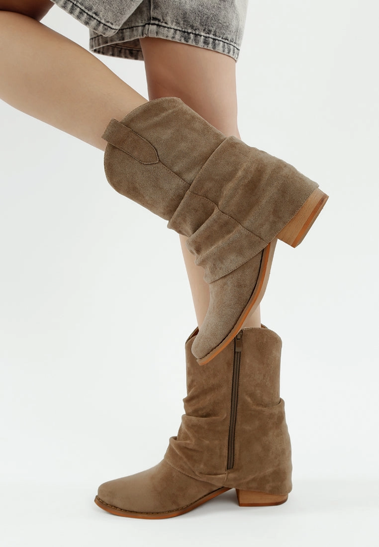 Bronco Slouchy Calf Boots Best Winter Boots For Walking