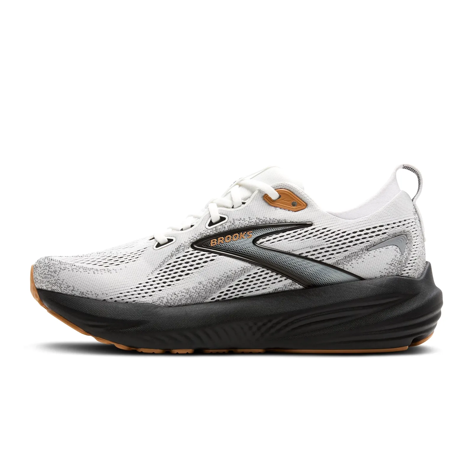 Running Lifting Shoes Brooks Glycerin 22 Running Shoe (Men) - White/Grey/Black