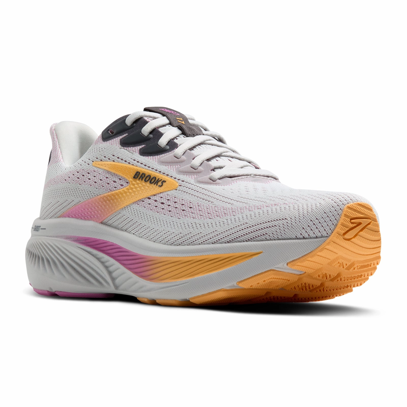 Brooks Ghost 17 Running Shoe (Women) - Oyster/Apricot/Pink