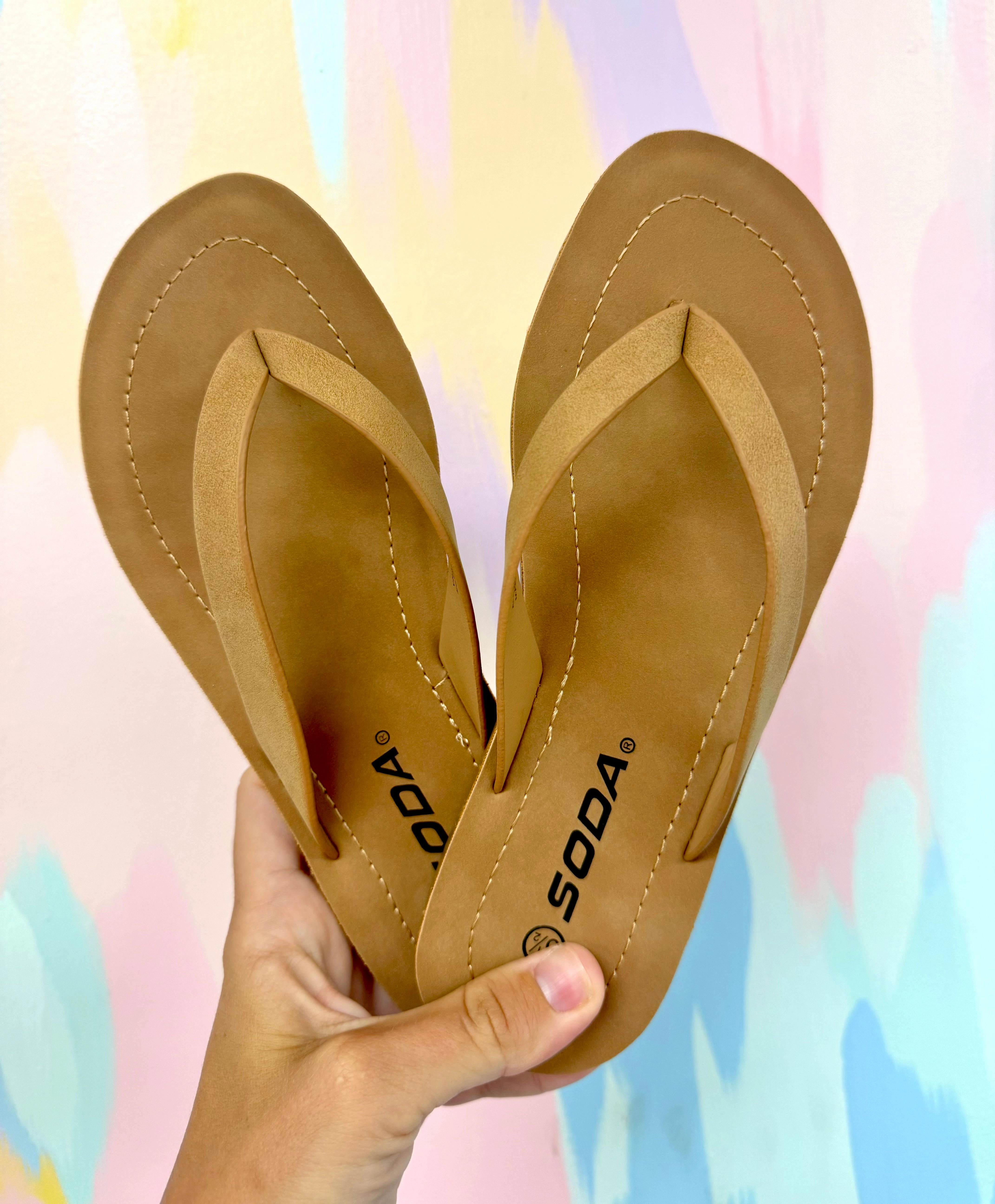 Brown flip flops Flip Flops Beer Opener