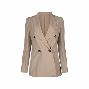 Macys Coats And Jackets Brunello Cucinelli Beige Virgin Wool Coat