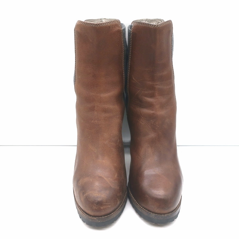 Magdalena Heeled Chelsea Boots Brunello Cucinelli Platform Chelsea Boots Brown Leather Size 40
