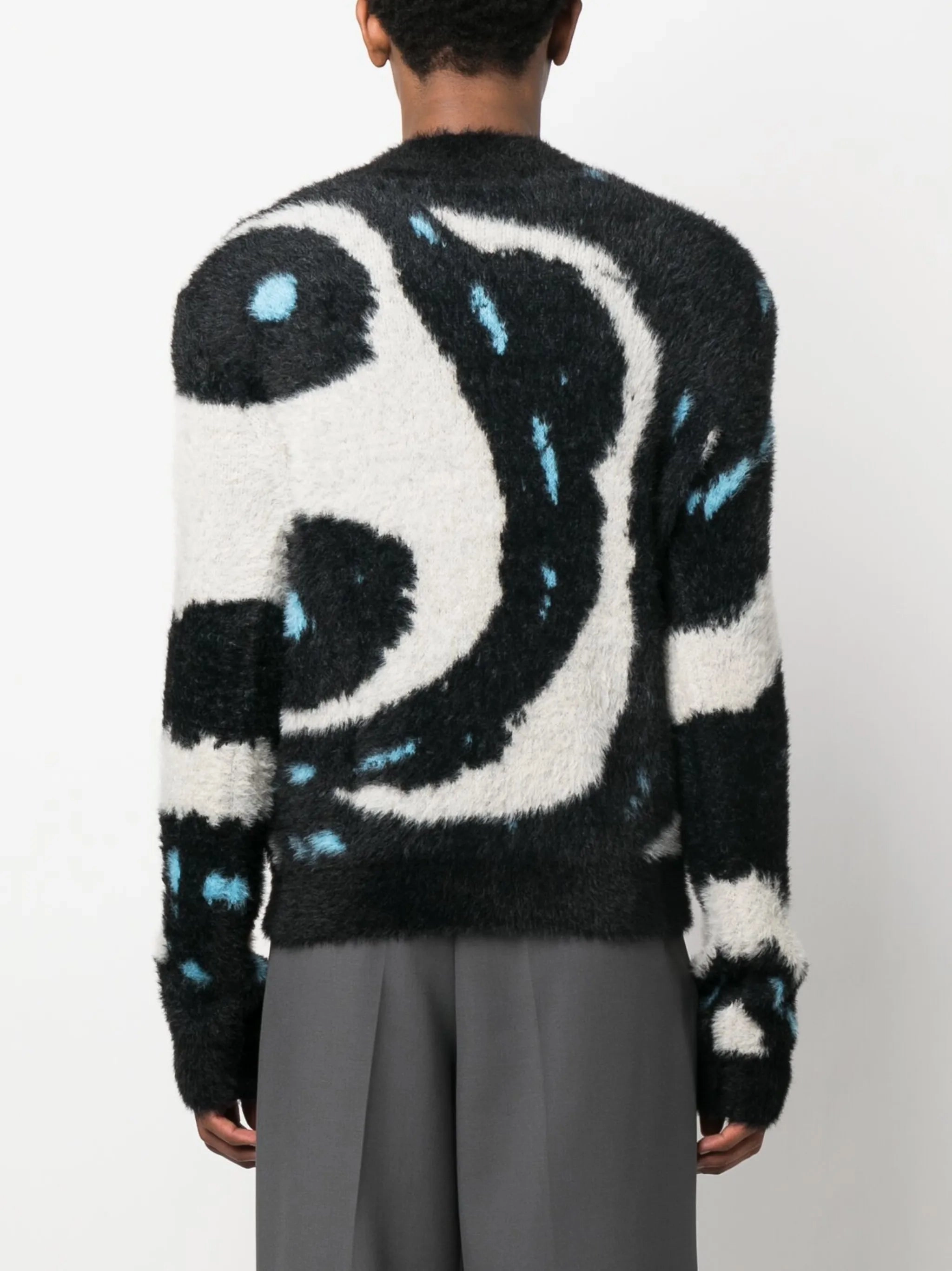 brushed-finish knitted jumper Mym Knitwear