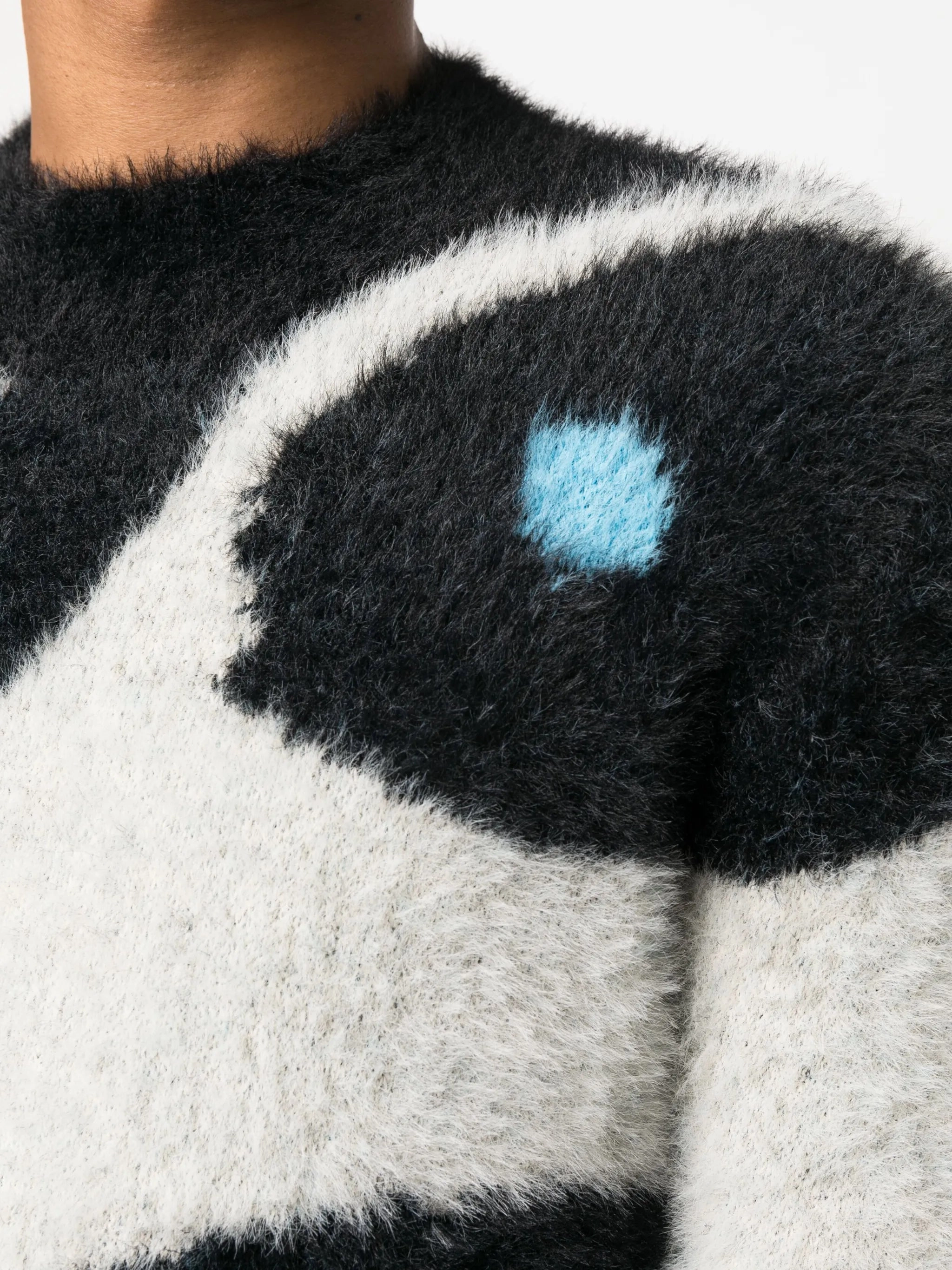 Sarah Burnett Knitwear brushed-finish knitted jumper