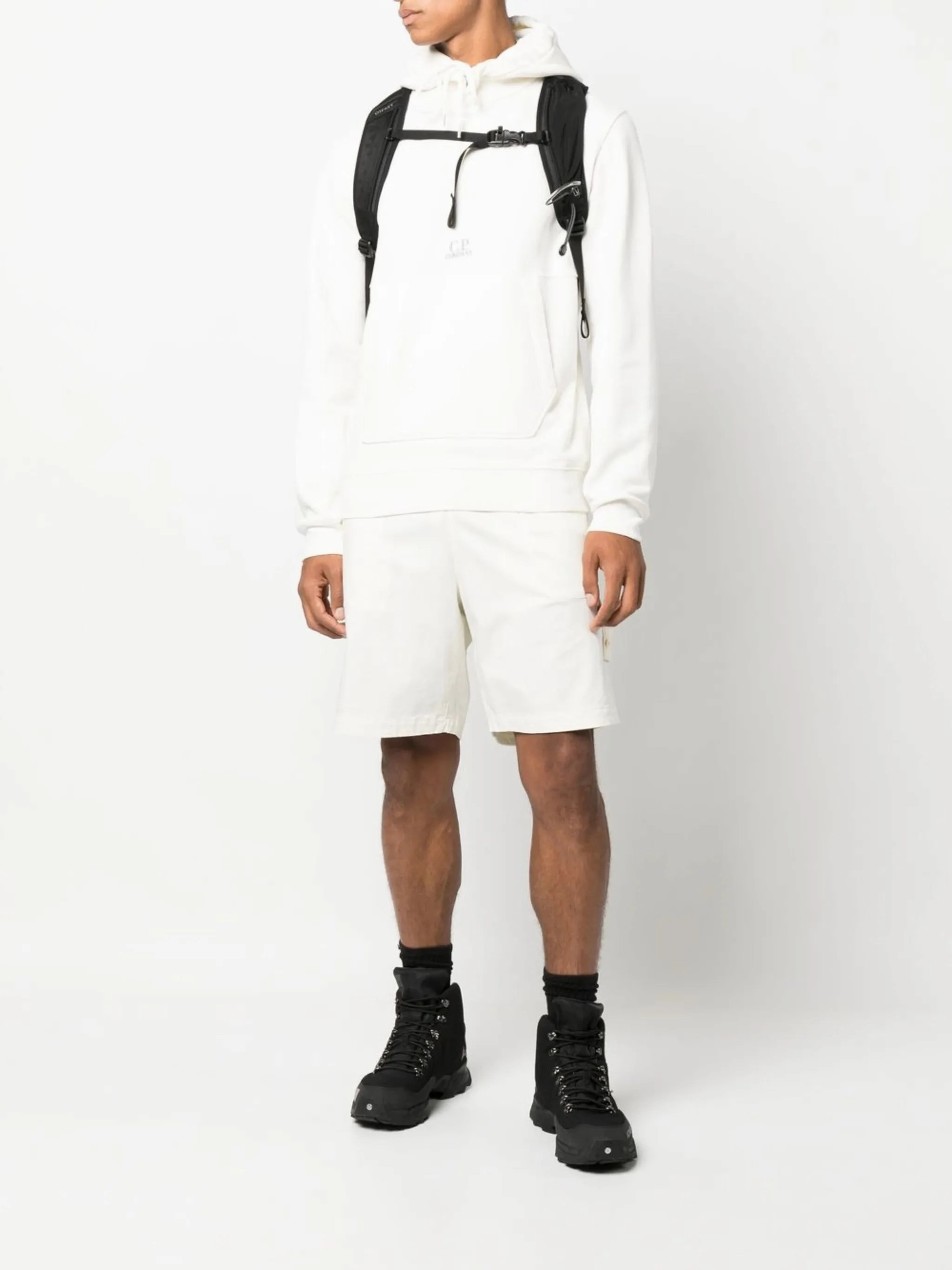 brushed-fleece drawstring hoodie 100 Moq Knitwear