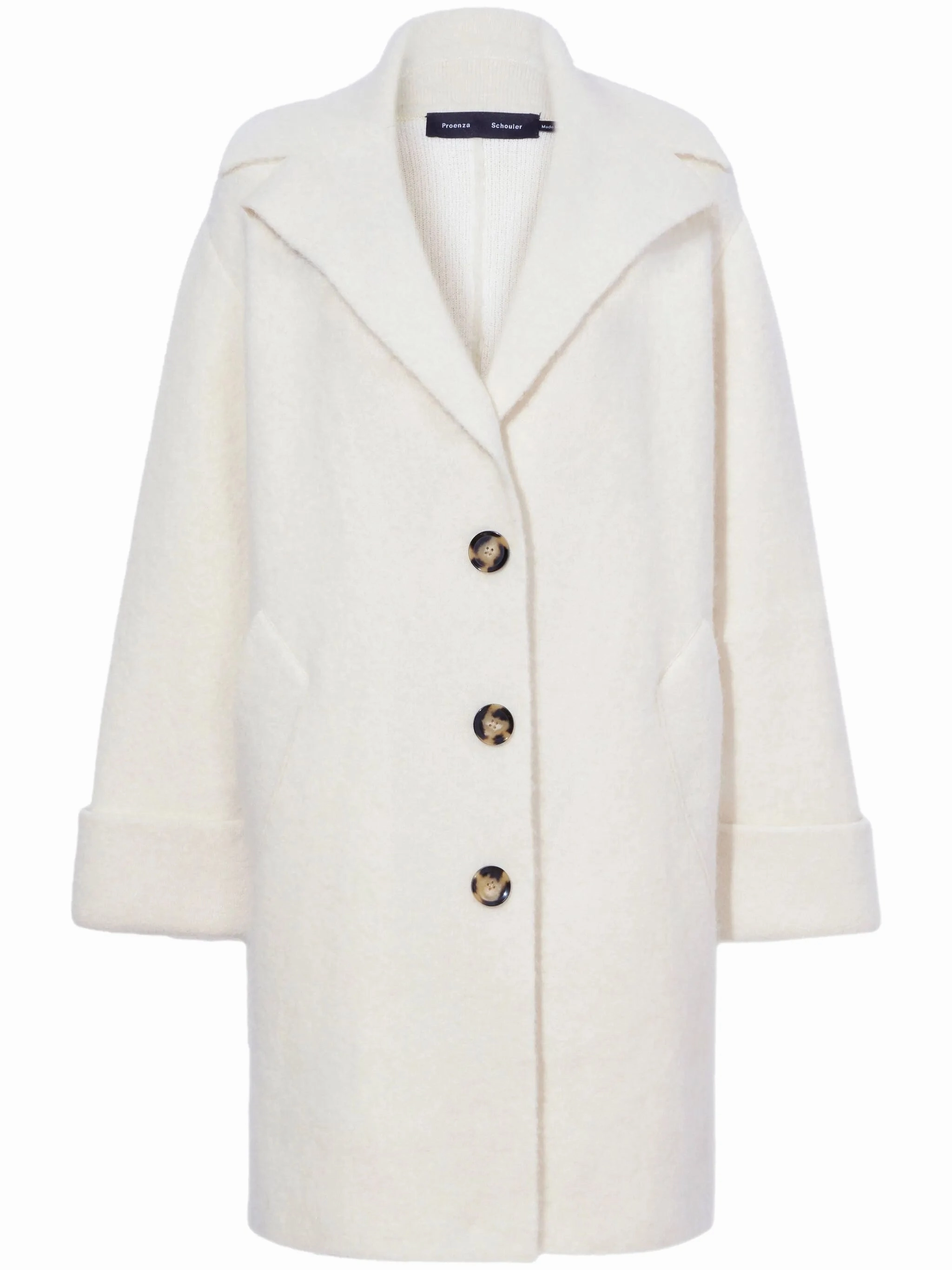 brushed single-breasted coat J Crew Coats And Jackets