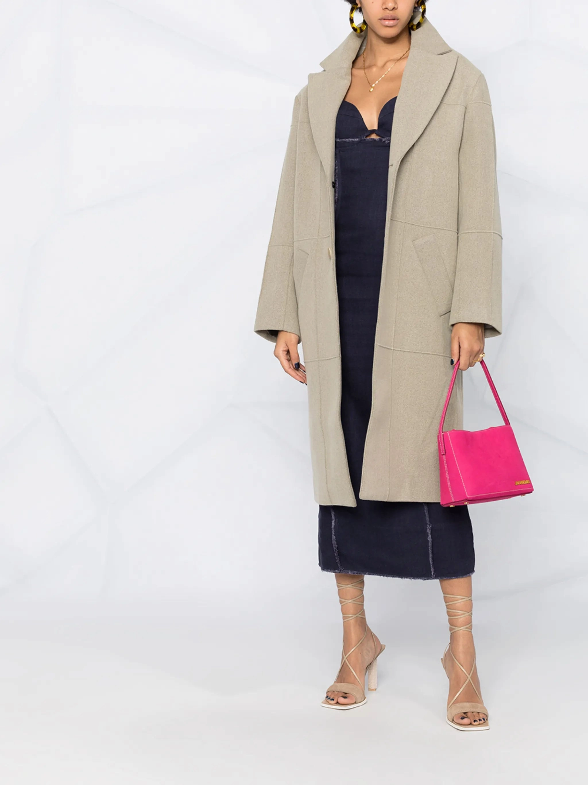 Carro single-breasted coat Cheap Long Coats