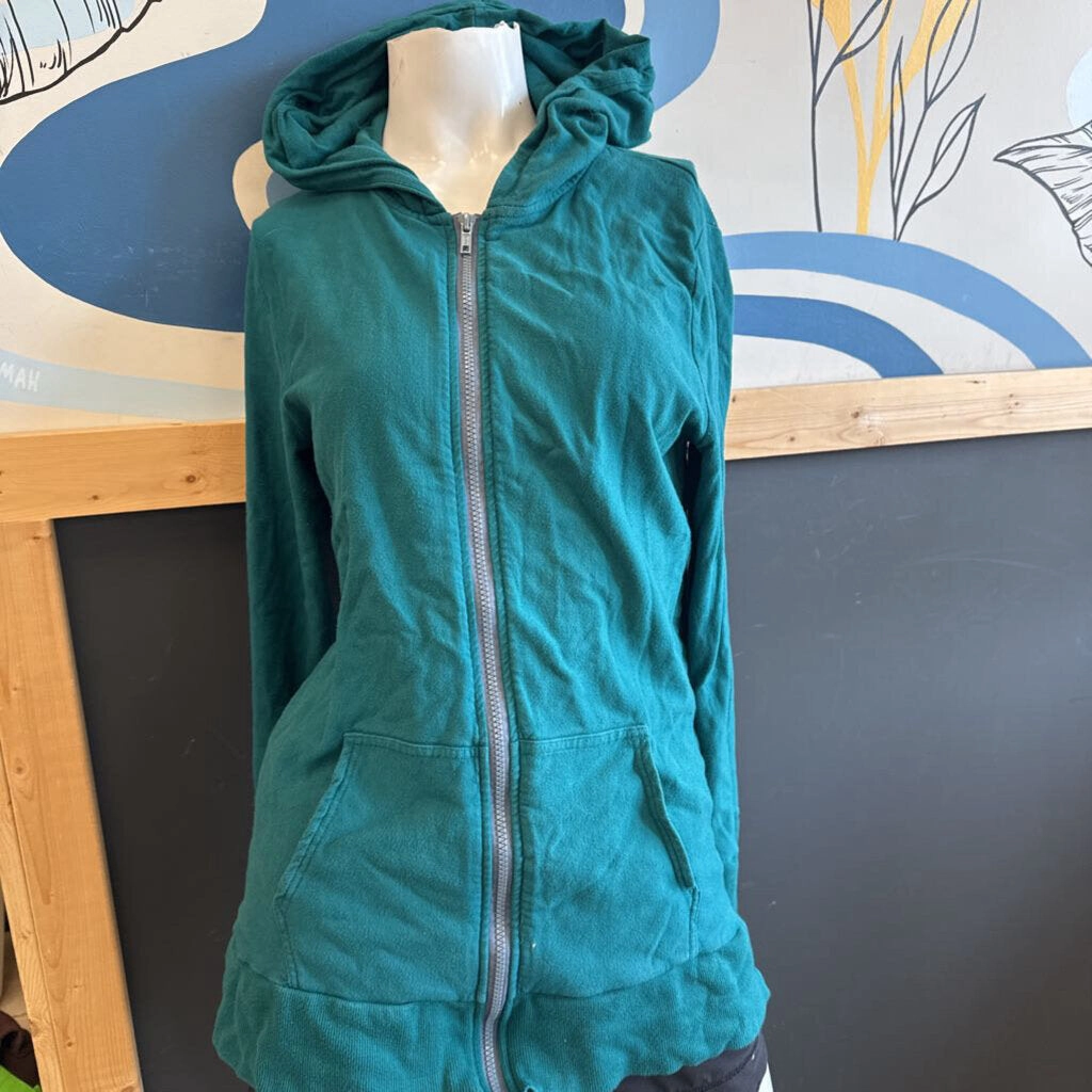 Buttercream - Women's Full-Zip Sweatshirt - MSRP $118: Teal -women-XL Sports Sweatshirts Vintage