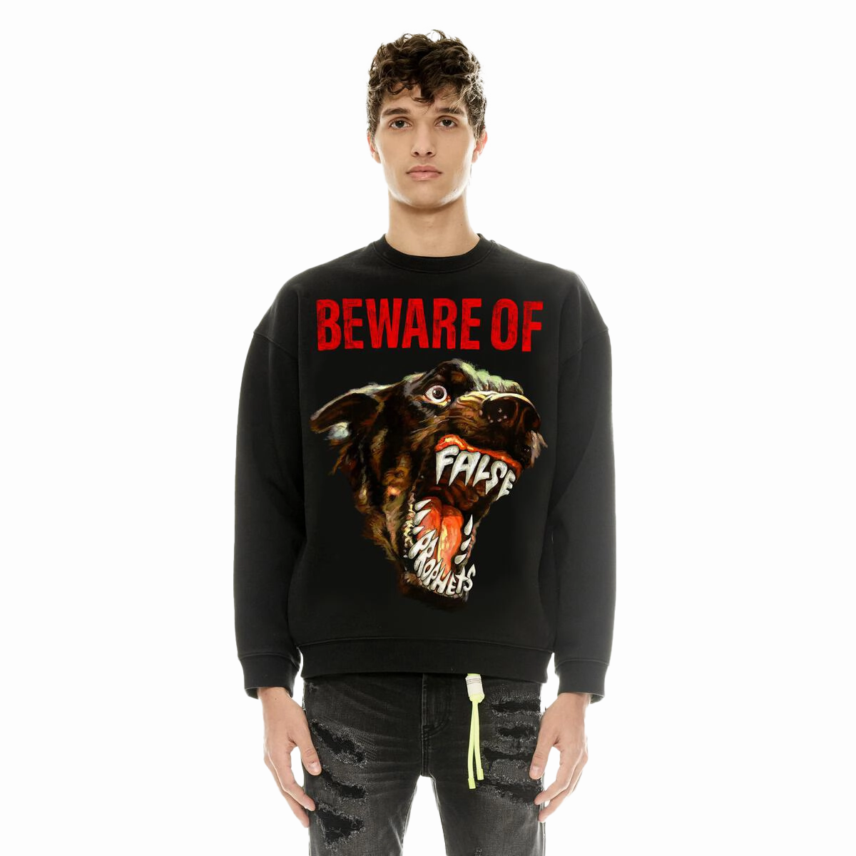 Cult of Individuality Men's Crew Neck Fleece Sweater Everlast Sweatshirts