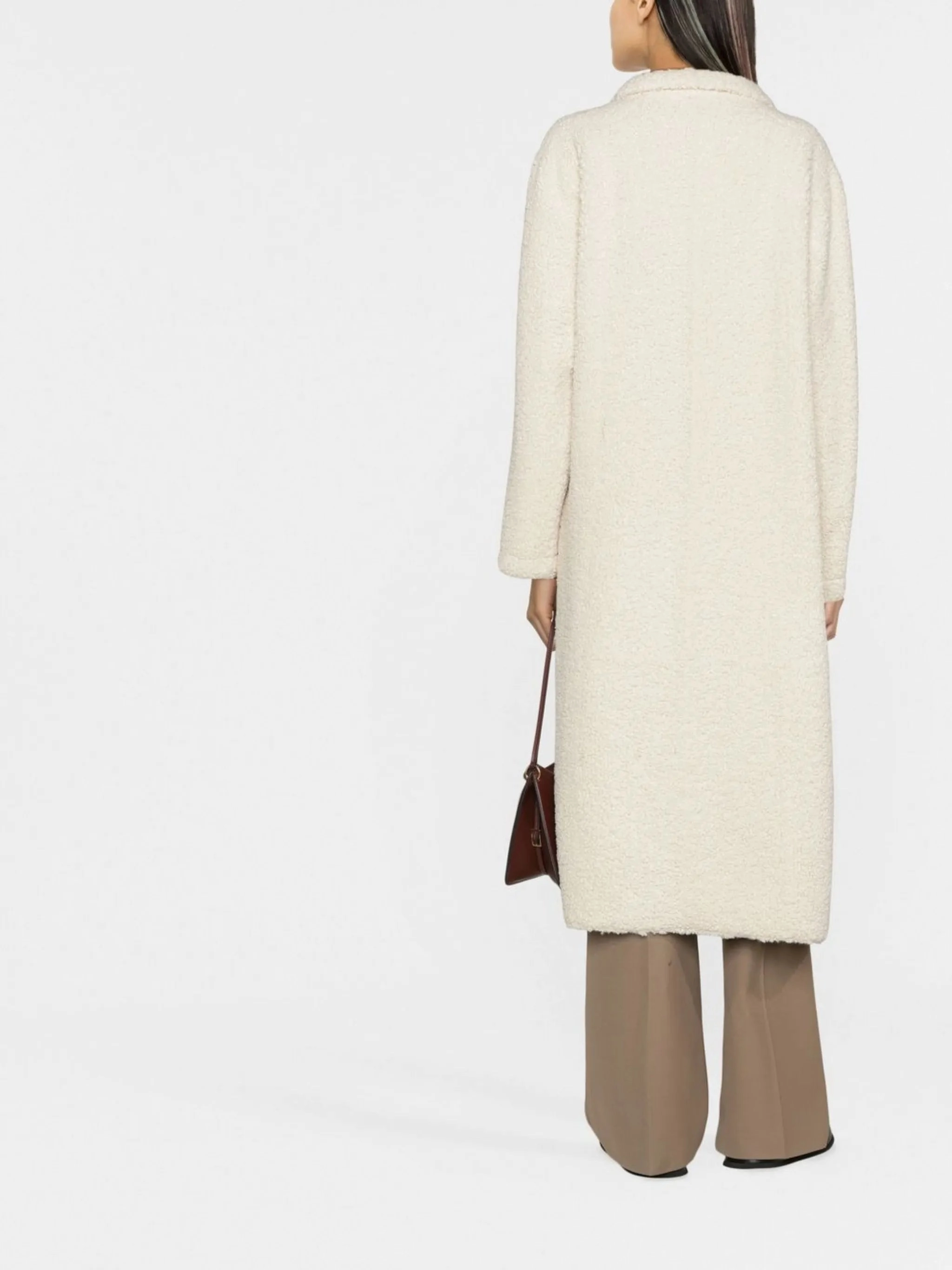 button-up faux-fur coat Winter Wool Coats