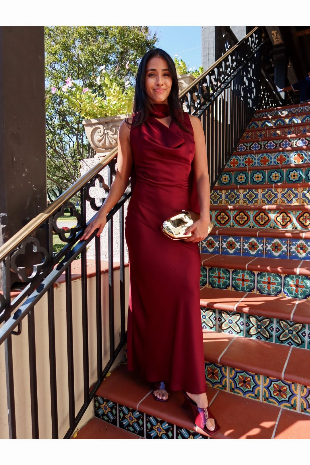 Cabernet Scarf Maxi Dress Long Sleeve Maxi Dress Formal