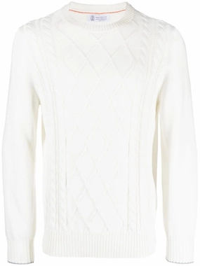 cable-knit crew-neck jumper Club Monaco Knitwear