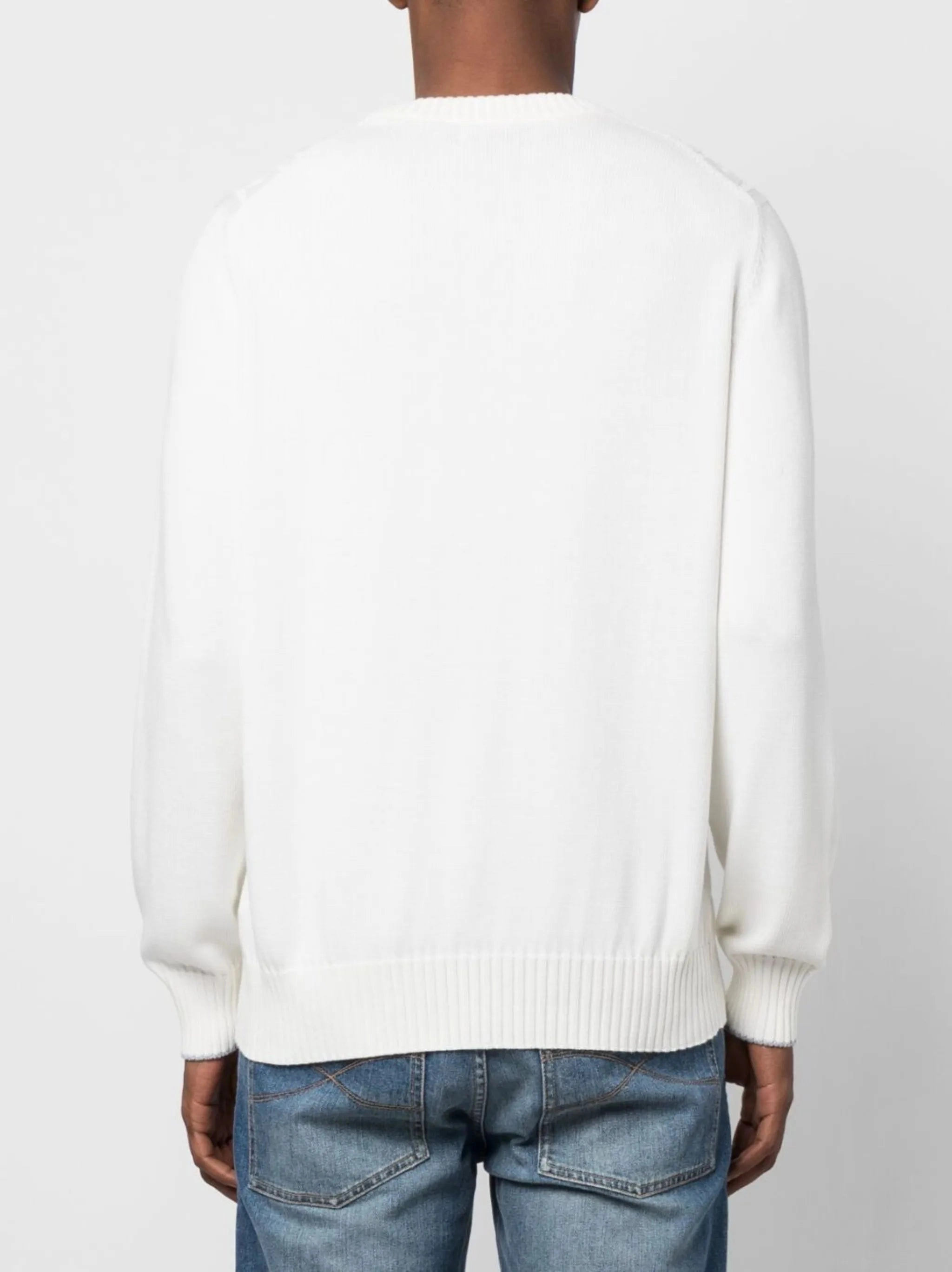 Amano Knitwear Sale cable-knit crew-neck jumper