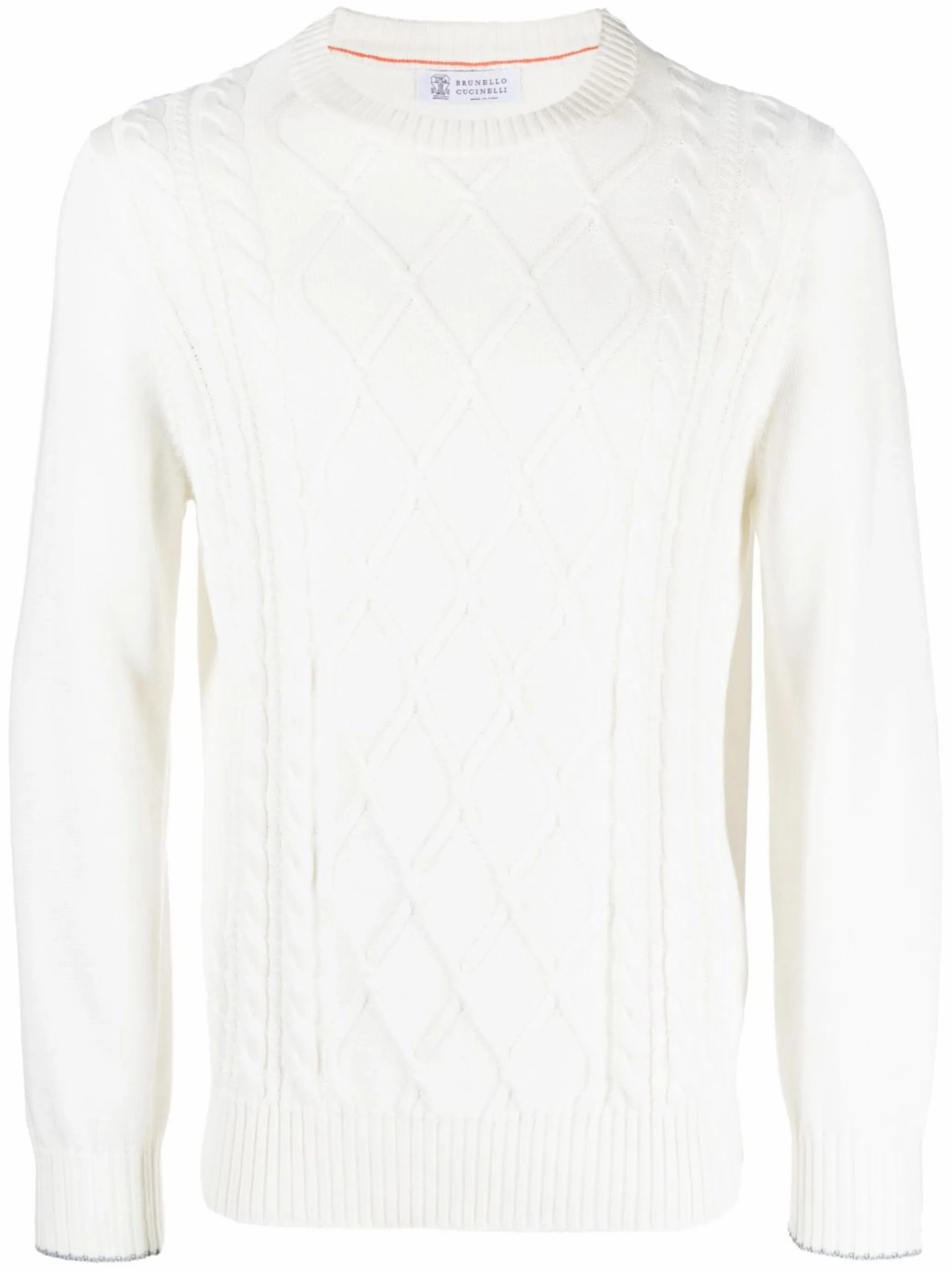 Hanging Knitwear cable-knit crew-neck jumper