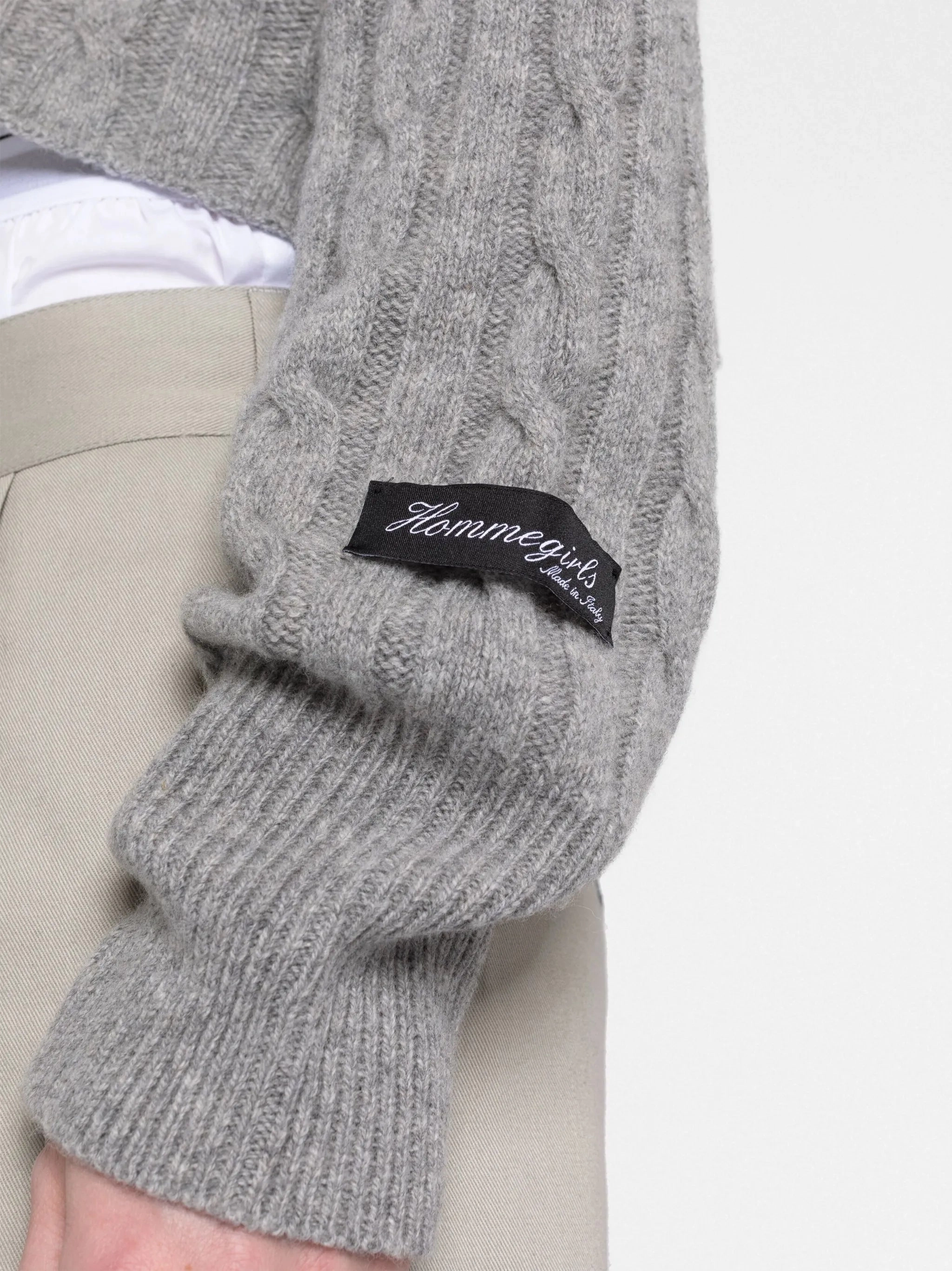 cable-knit cropped jumper Robin Knitwear