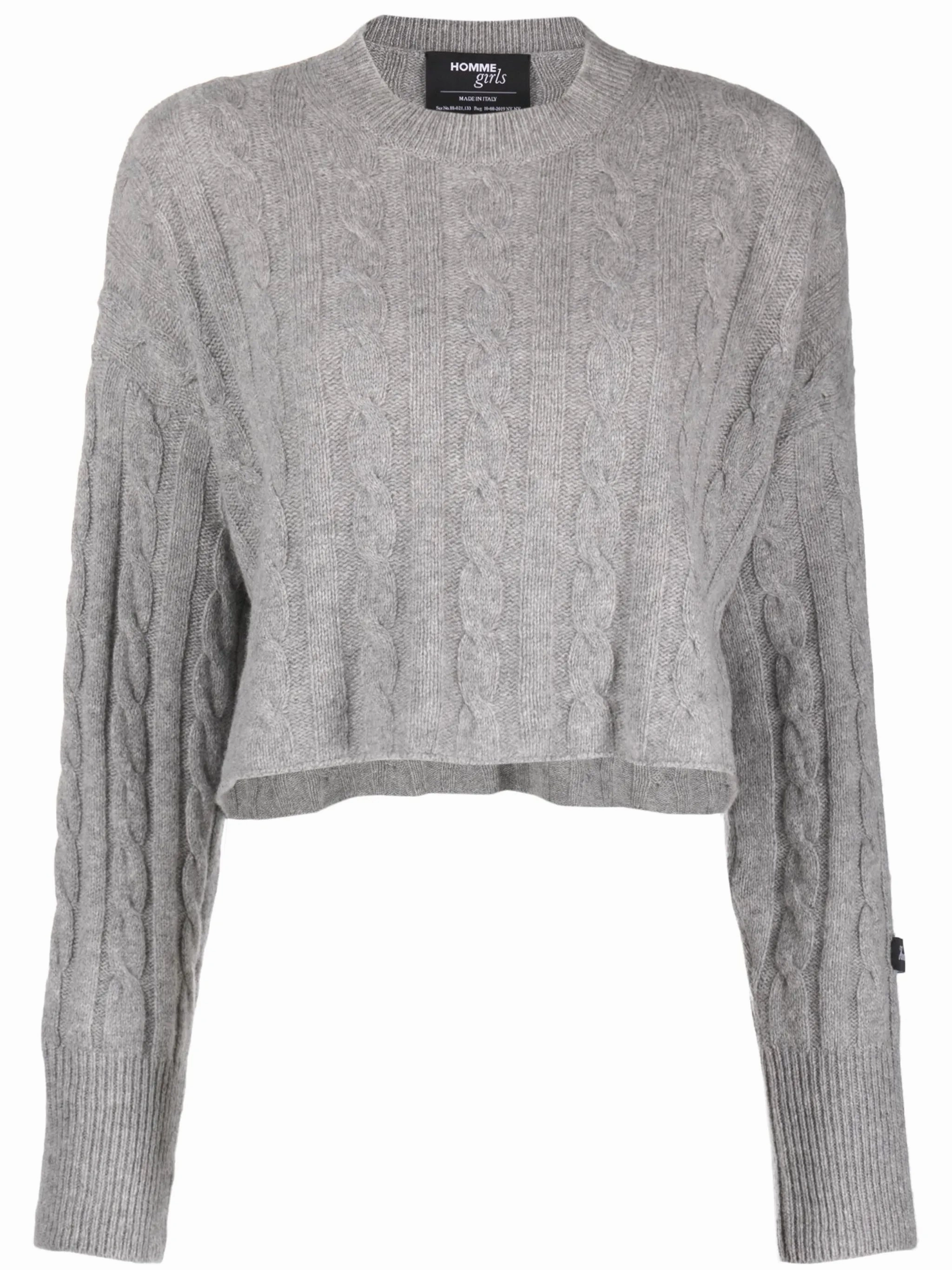 cable-knit cropped jumper Spencer Knitwear
