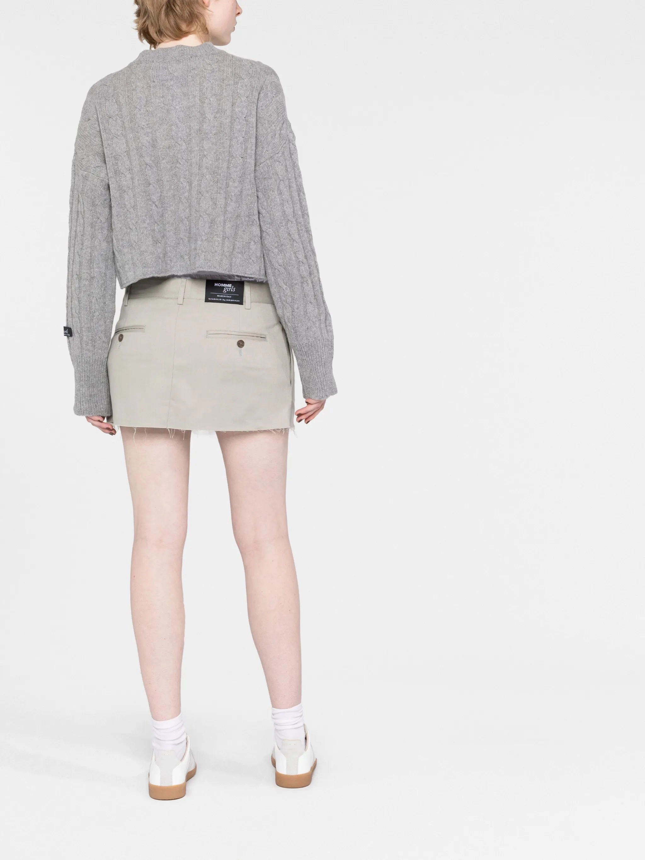 cable-knit cropped jumper Autumn Knitwear