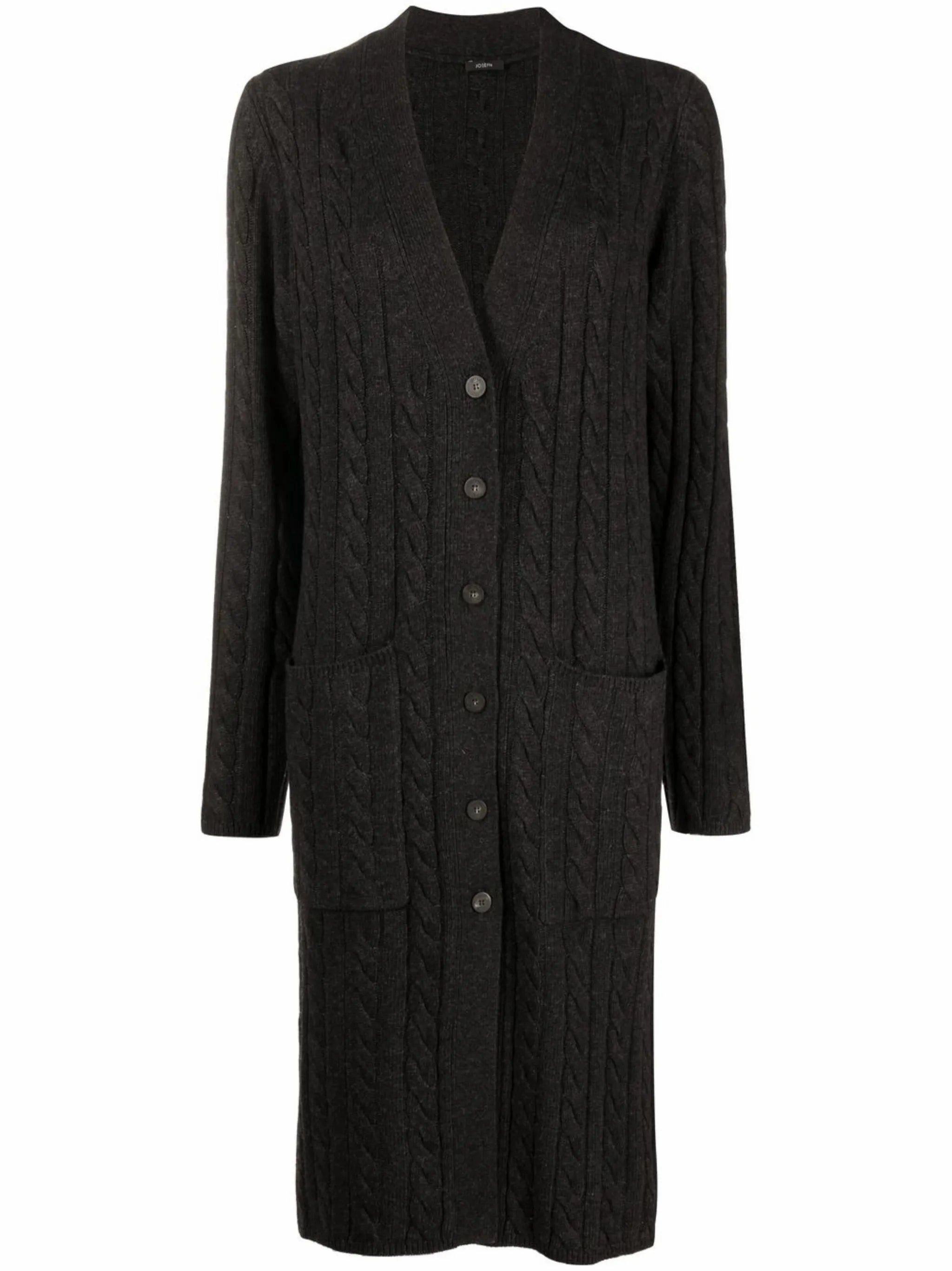 Difference Between Knitwear And Sweater cable-knit midi cardigan