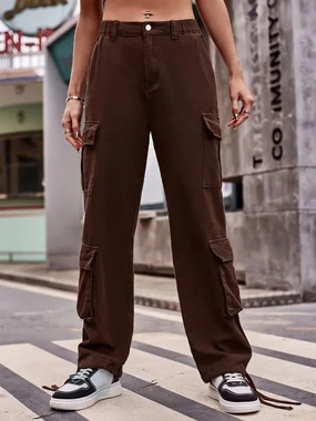 Carhartt Rugged Flex Ripstop Cargo Pants Athleisure Women Cargo Pants - Mid-Rise Drawstring Hem