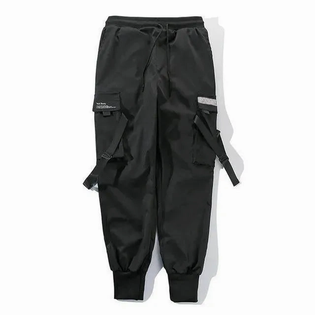 Moschino Cargo Pants Streetwear Men's Cargo Pants - Mid-Rise Multiple Pockets