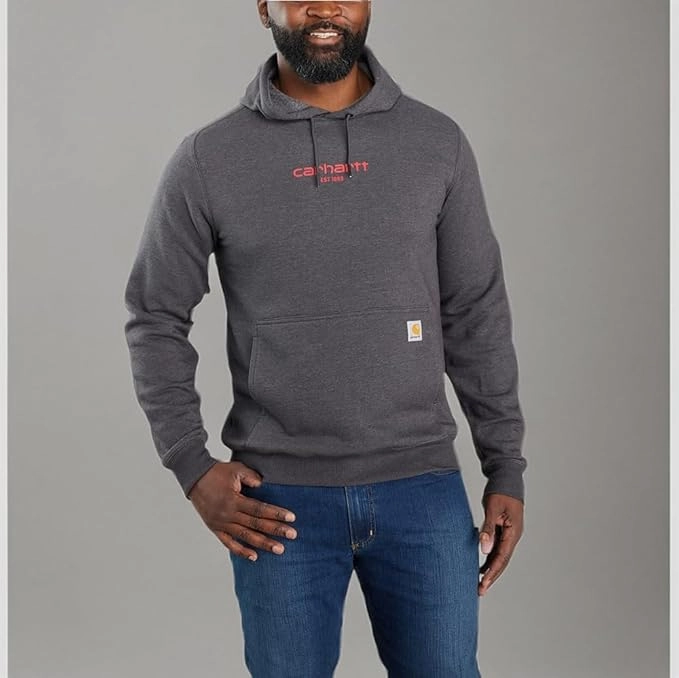 Custom Sweatshirts In Bulk Carhartt Men's Force Relaxed Fit Lightweight Logo Graphic Sweatshirt 106655