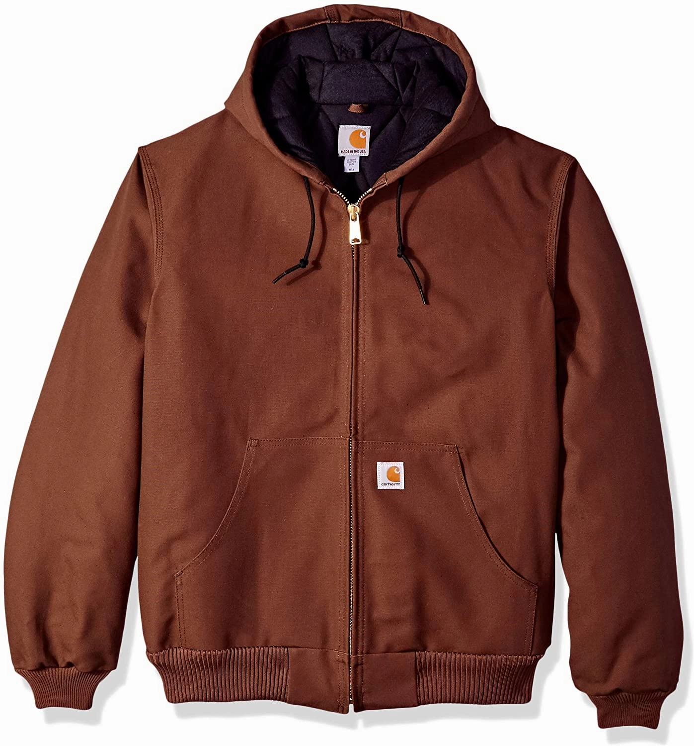 Ghetto Fur Coats Carhartt Men's Quilted Flannel Lined Duck Active Jacket