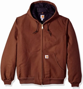 Carhartt Men's Quilted Flannel Lined Duck Active Jacket Inexpensive Sport Coats