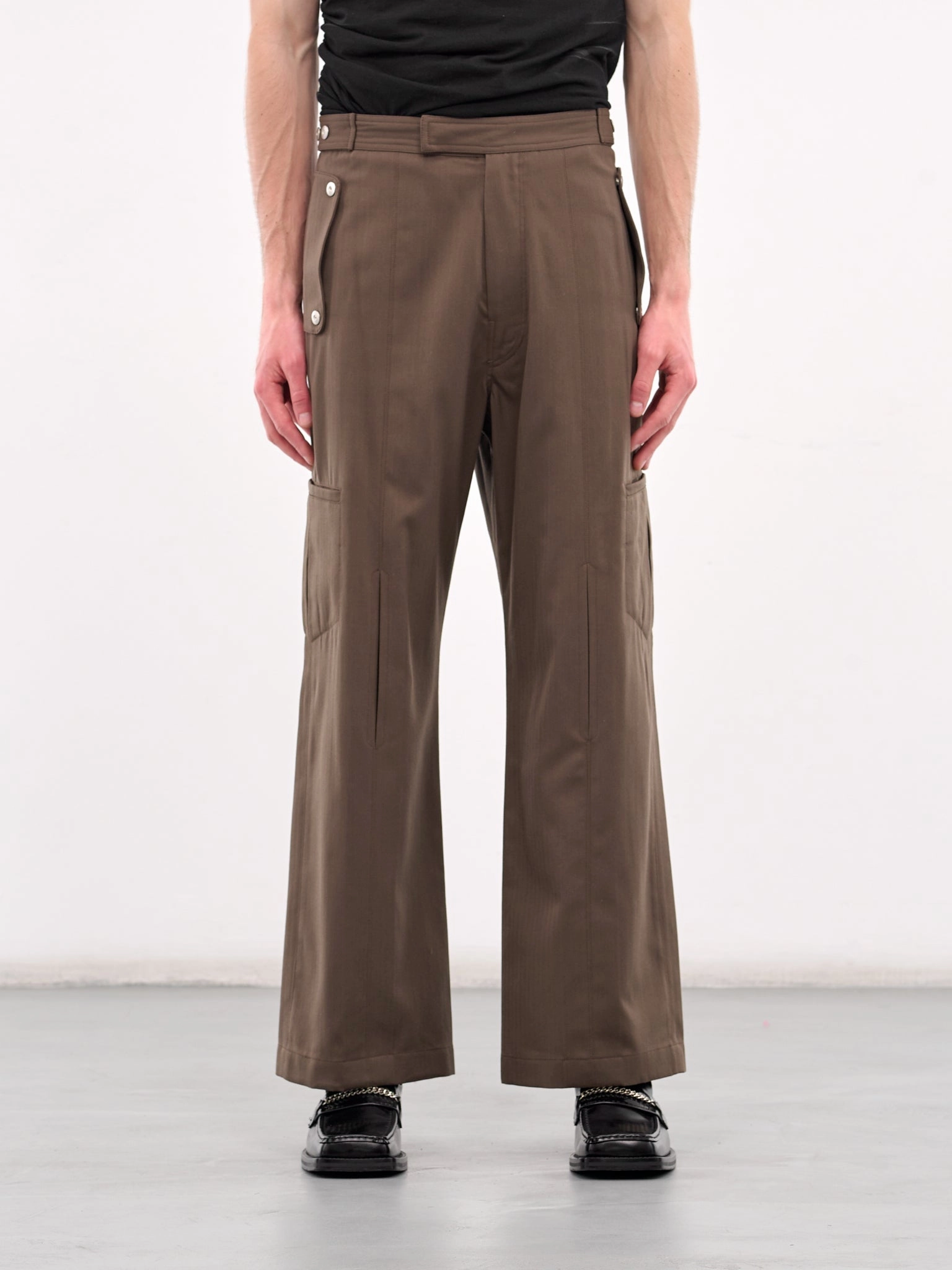 Cord Cargo Pants Carol Trousers (TRS-103-01-SAND)