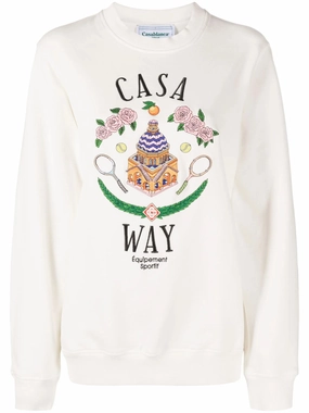 Casa Way embroidered sweatshirt Hooded Sweatshirts With Zippers
