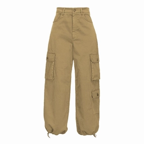 PINKO Beige Cotton Women Cargo Pant Martine Rose Twist Seam Cargo Pants