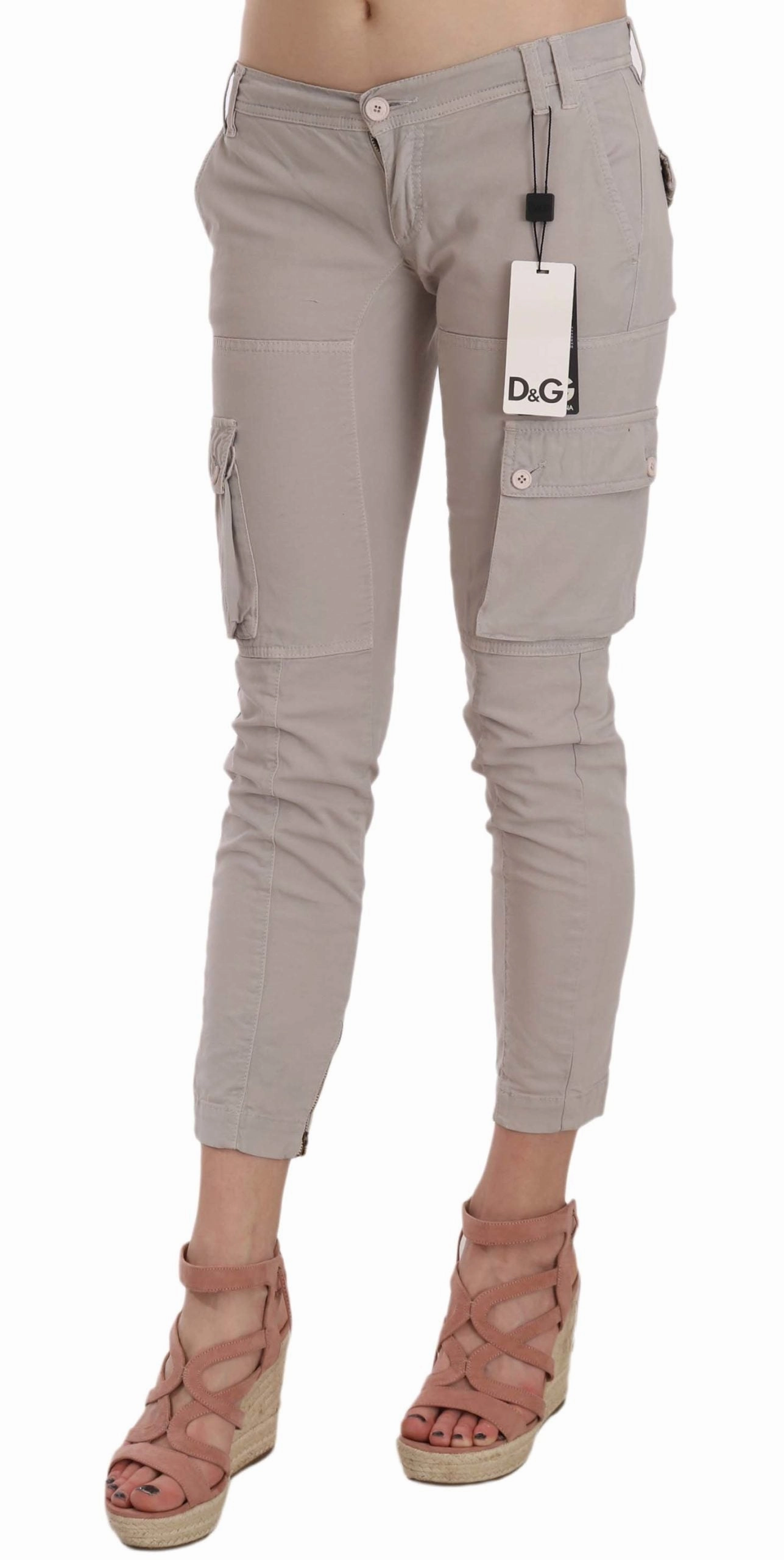 Celebrity Cargo Pants Casual Fitted Khaki Trousers Pants