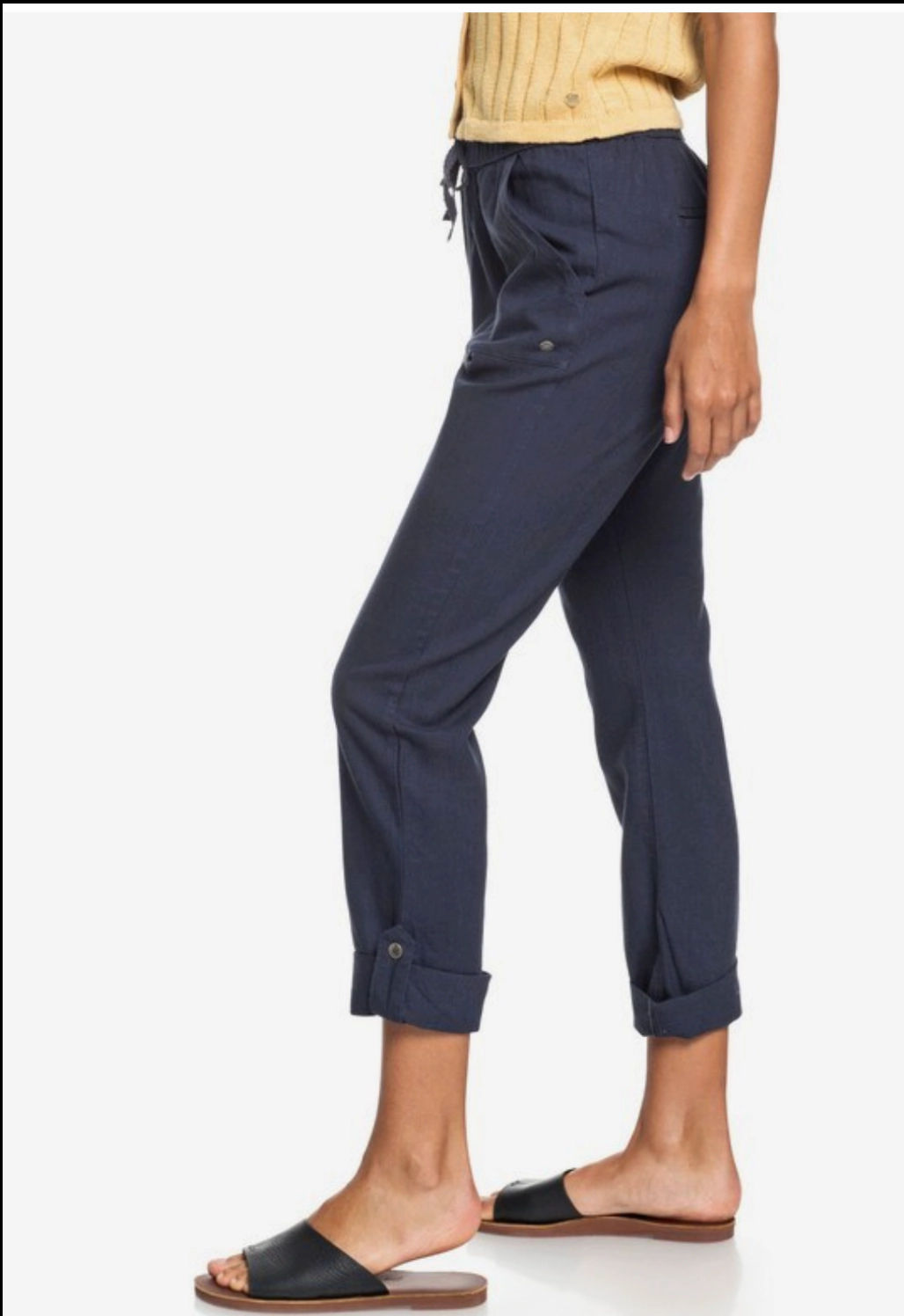Roxy On The Seashore - Cargo Pants For Women High Waisted Satin Cargo Pants
