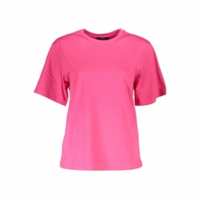 Cavalli Class Pink Cotton Women T-Shirt T Shirts Clothing