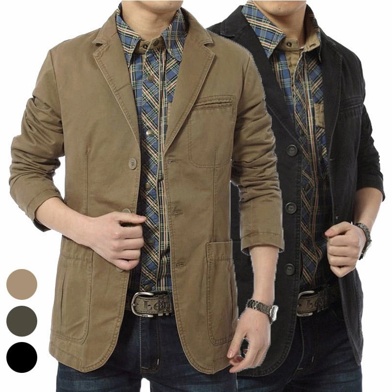 Best Jackets For Winter Blazer Men Spring Autumn Casual Cotton Denim Jackets