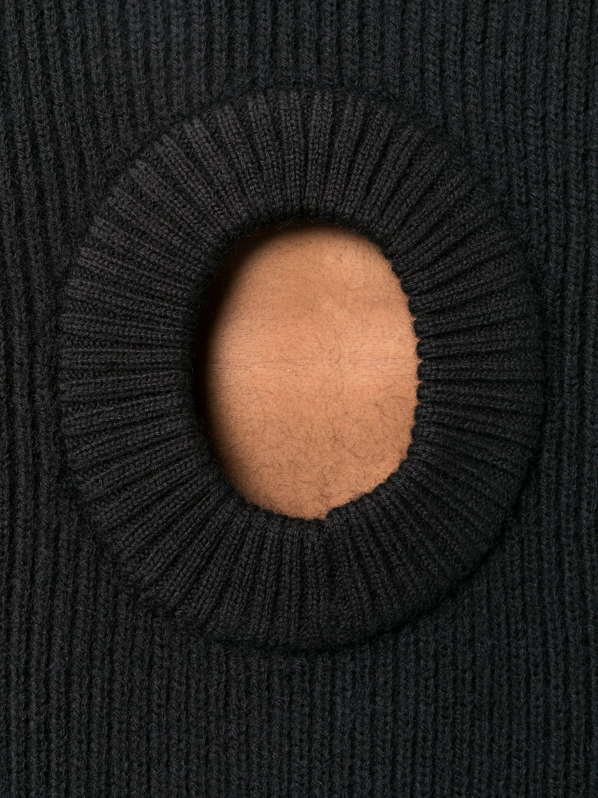 Knitwear Edinburgh CH Hole ribbed-knit sweatshirt