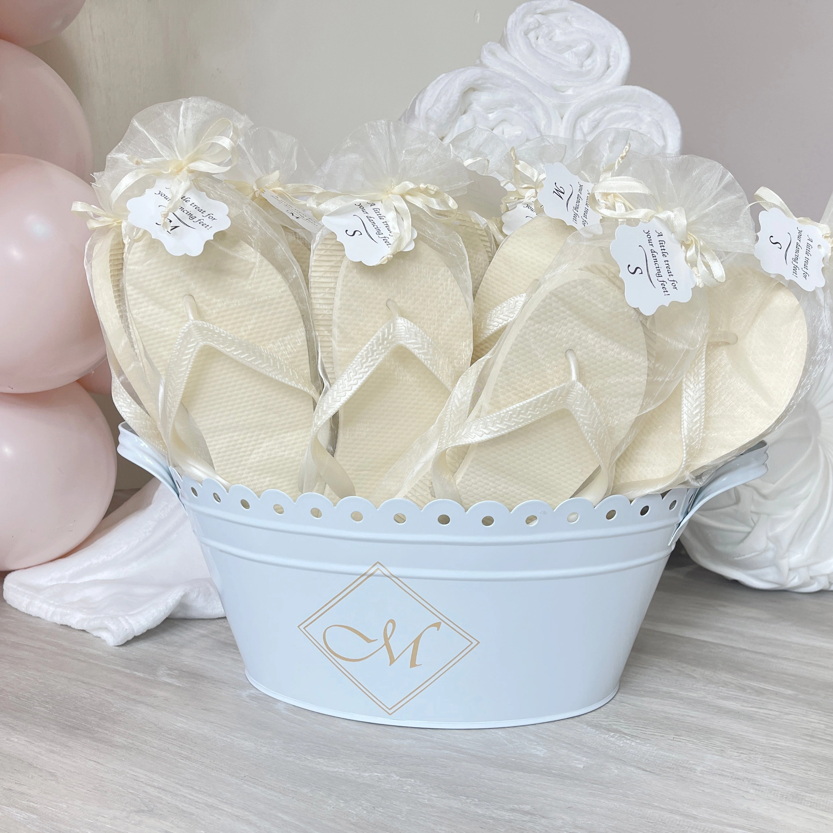 Mets Flip Flops Champagne Gold Flip Flops in Bulk, 20 Pairs