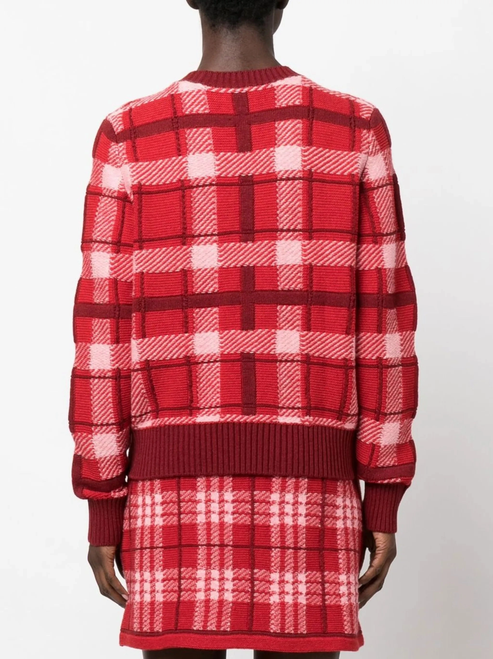 check-pattern cashmere jumper Reflect Knitwear