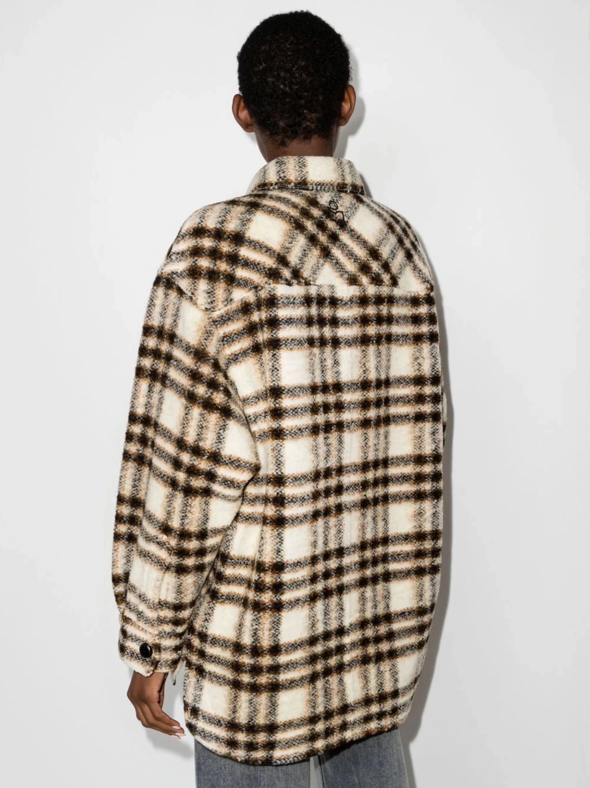 Sale Coats check-pattern single-breasted coat