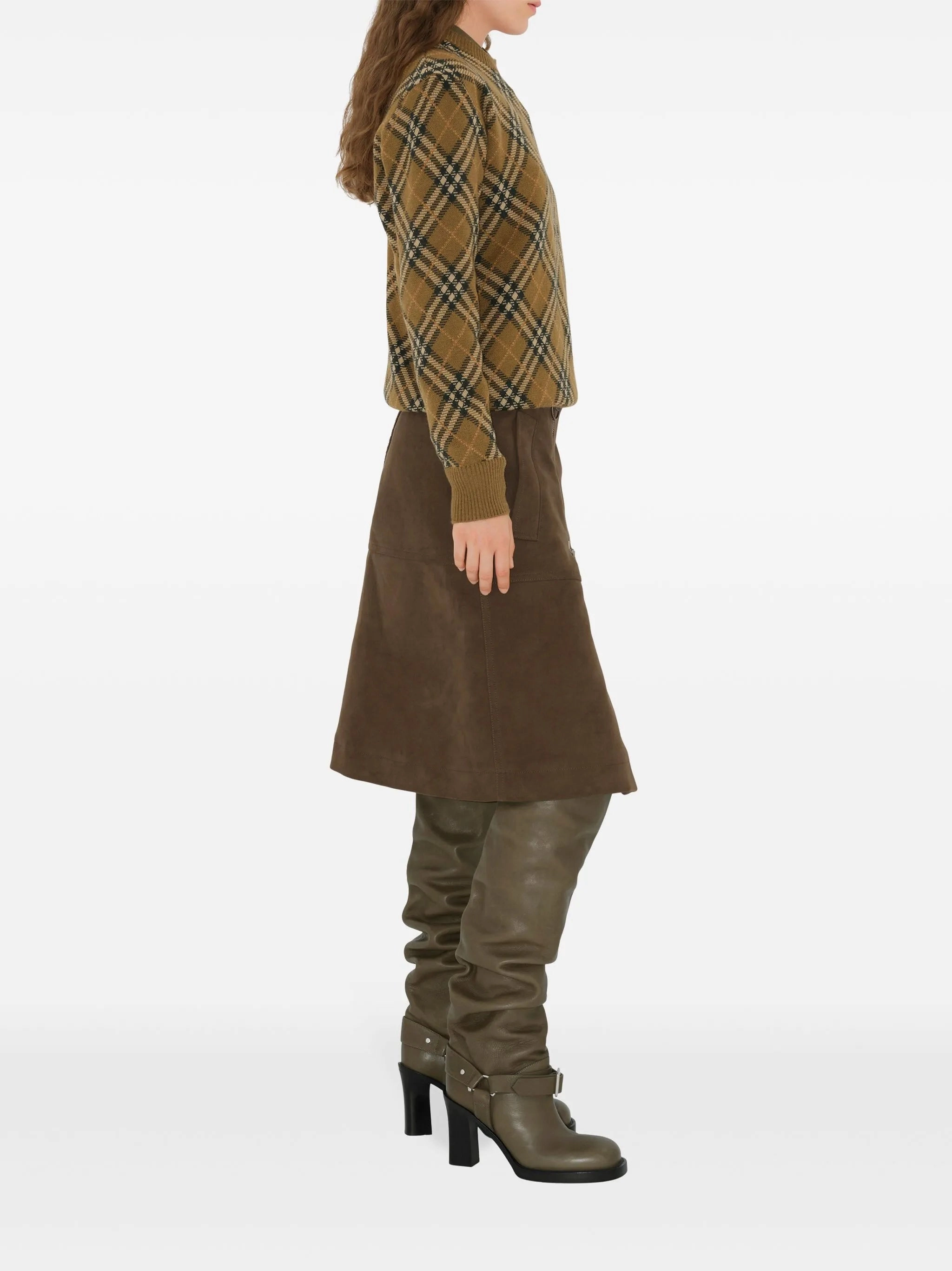 check-pattern wool sweater Zimmermann Knitwear